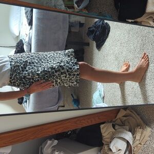 Loft linen wrap skirt